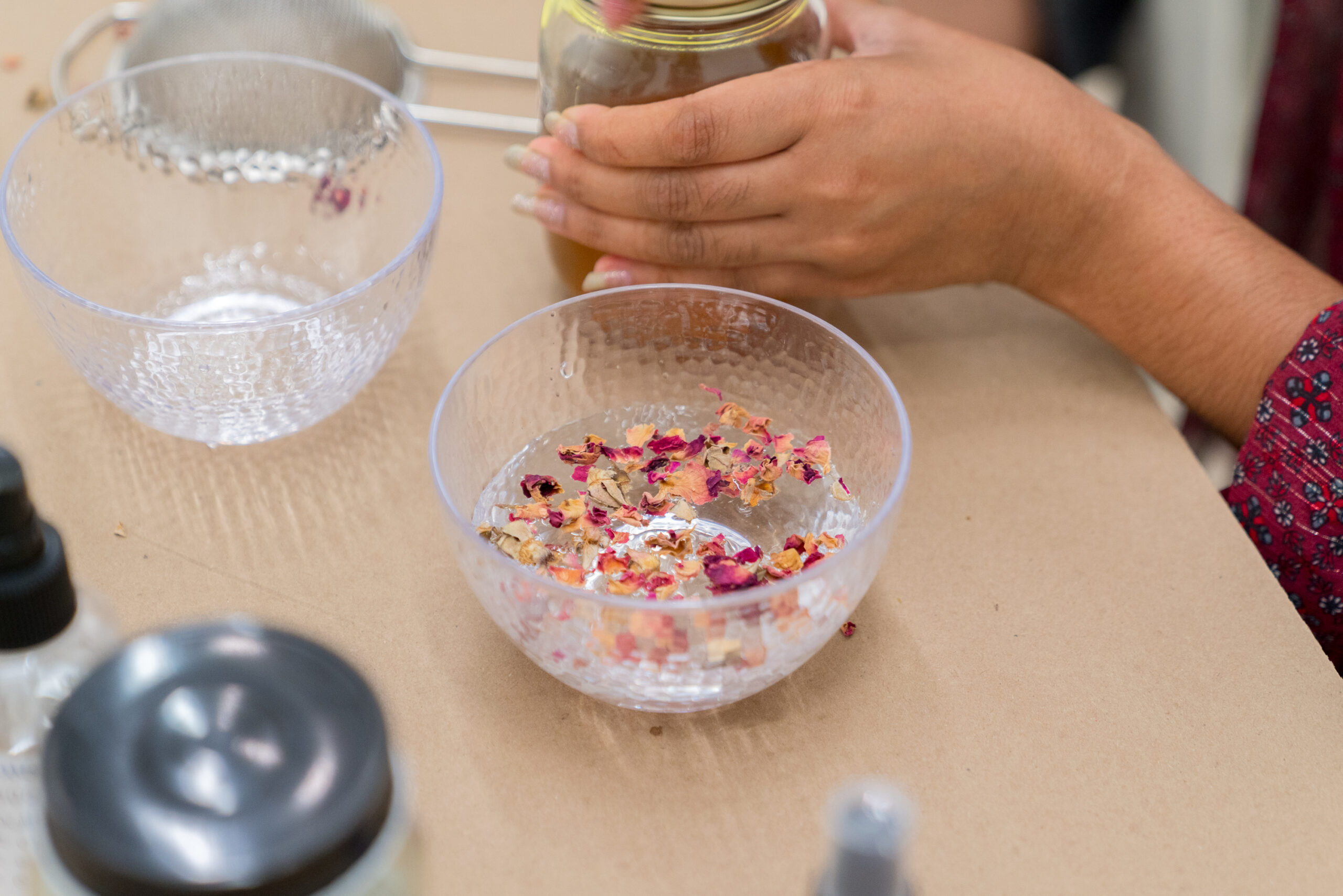 Queer Alchemy, creative and reflective workshop in collaboration with Jamie Ross, Aurora Prevelić, and Occurrence as part of MOMENTA 2021. Photo: Jean-Michael Seminaro